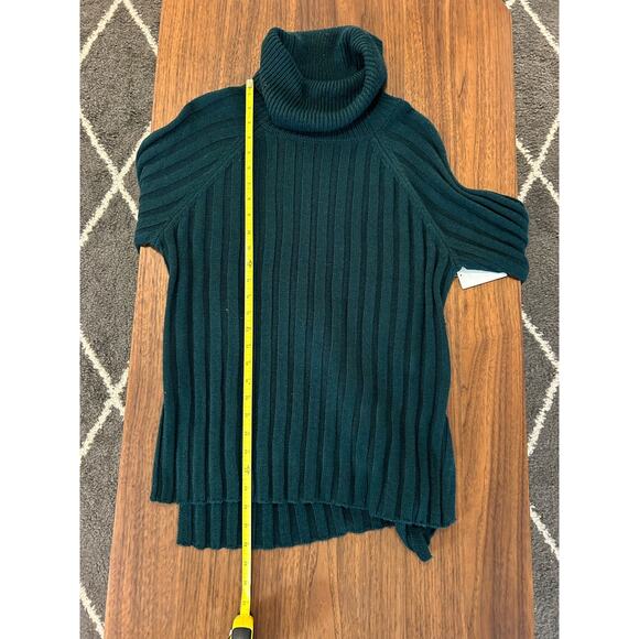 Sanctuary Rib Turtleneck Tunic Sweater in Green Size XXS Runs big - Picture 5 of 6